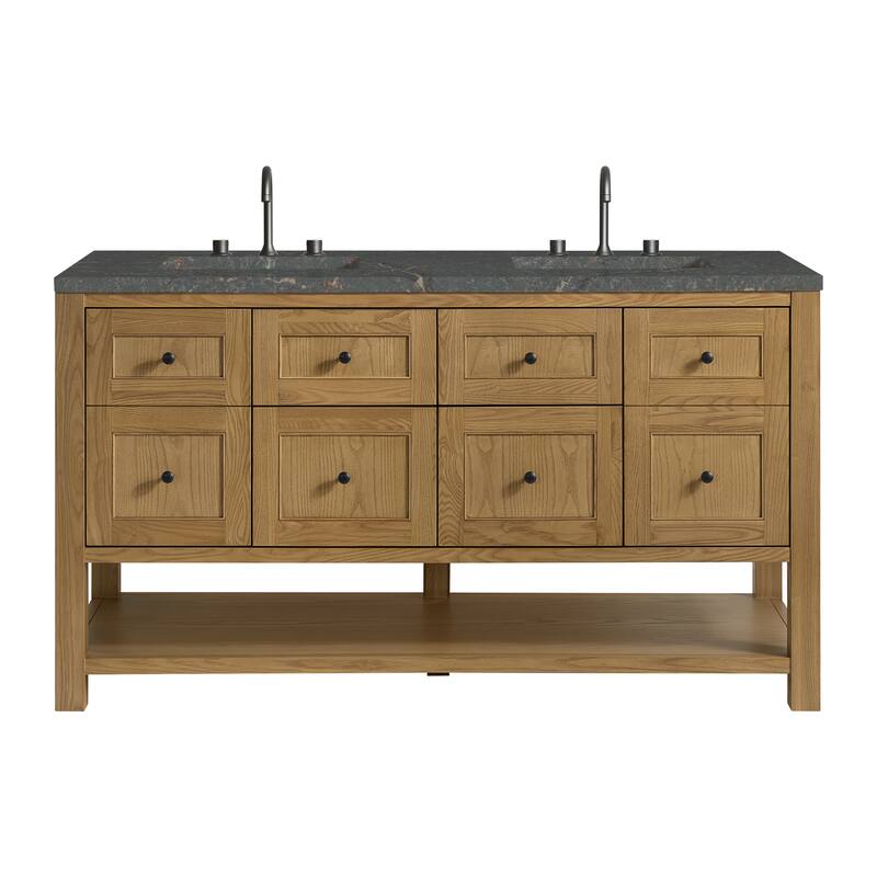 Breckenridge 60" Double Vanity, Light Natural Oak - 60D