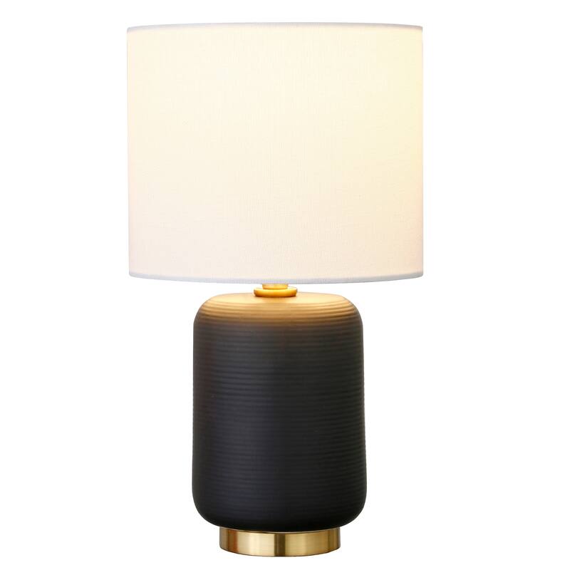 Lambert 15" Tall Ceramic Table Lamp with Fabric Shade