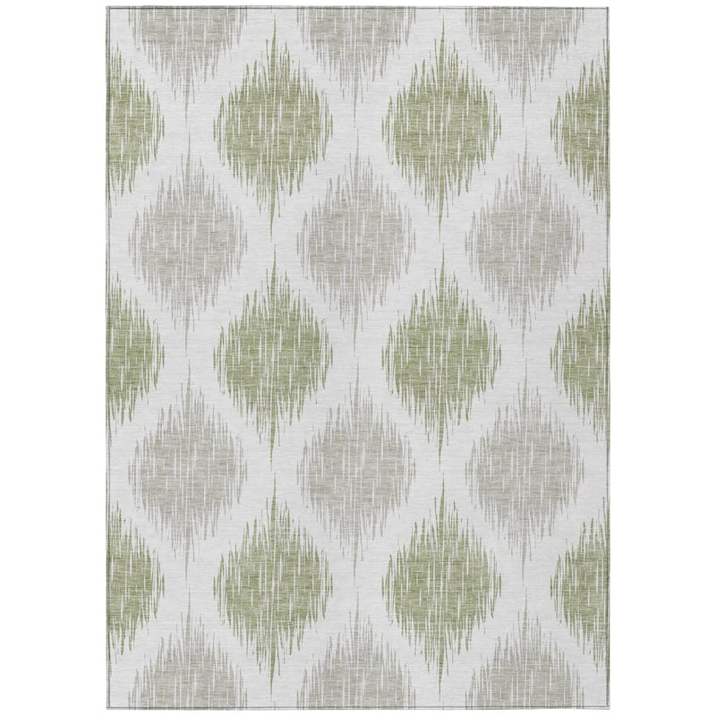Machine Washable Indoor/ Outdoor Chantille Contemporary Geo Rug