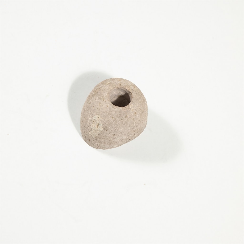 Candleholder Rock Natural 3.75"x3.25"x3" - Natural - Natural