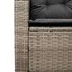 preview thumbnail 139 of 152, vidaXL Patio Sofa with Cushions Outdoor Seating Sectional Sofa Poly Rattan