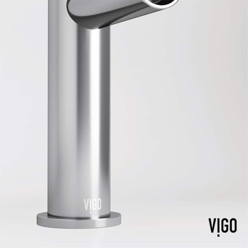 VIGO Ashford 8" H Single Handle Single Hole Bathroom Faucet