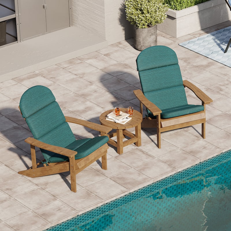 Patio Outdoor Adirondack Chair Cushion with Ties