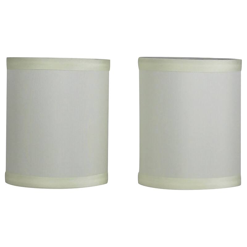 Chandelier Drum Shade, Faux Silk, Clip On, 4 inch Bottom Diameter, 4.75" Height