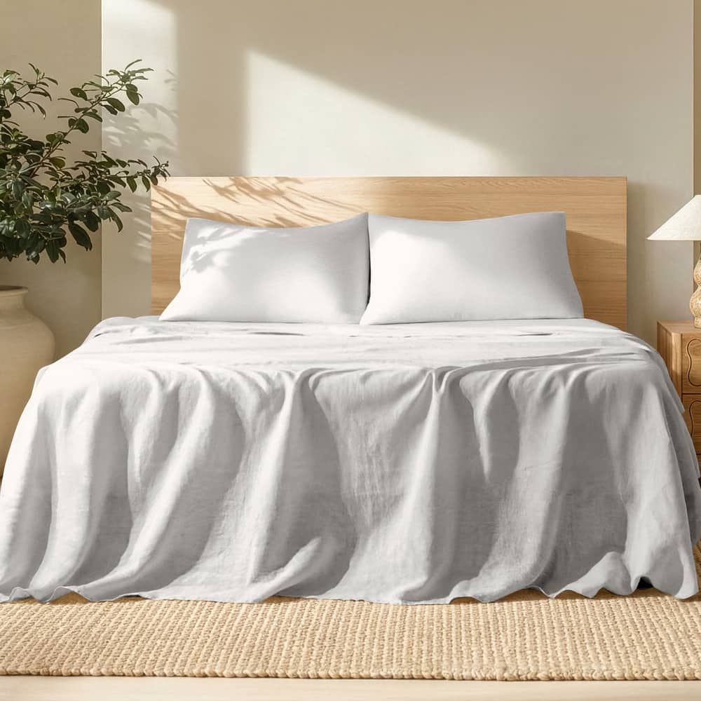 Bare Home Linen Sheet Set - Ultra-Soft Luxury
