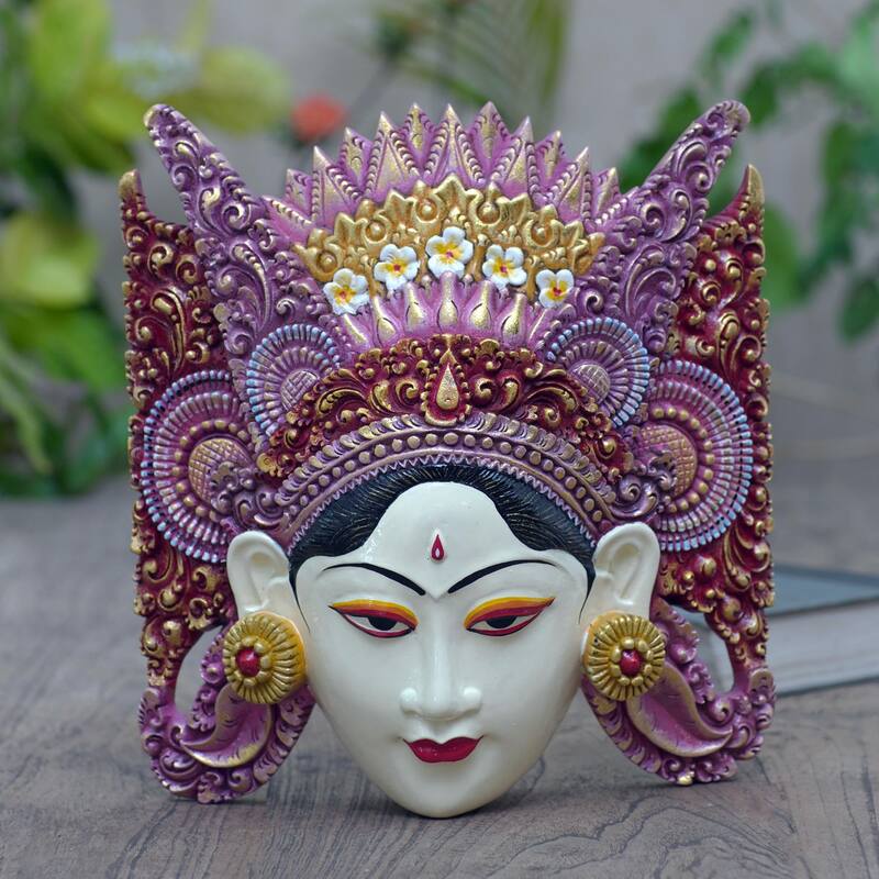 Novica Handmade Traditional Dance Wood Mask