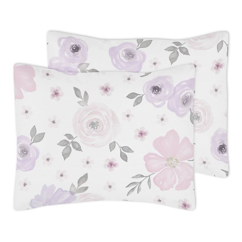 Sweet Jojo Designs Shabby Chic Watercolor Floral Collection 3-Piece Full Queen-size Comforter Set