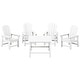 preview thumbnail 112 of 193, Laguna Kids Adirondack 5-Piece Square Table Dining Set White