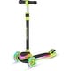 preview thumbnail 43 of 52, 3-Wheel Kids Scooter with Multi-Color Lights on Deck & Wheels – 5-Height Adjustable Handlebar, Green