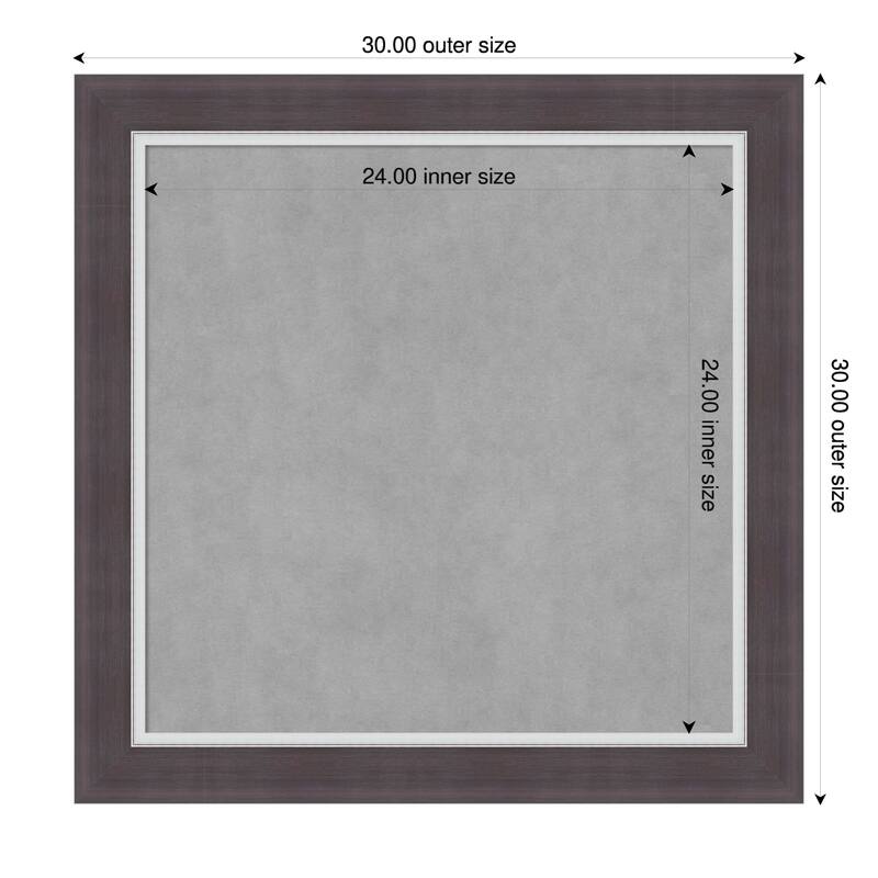 Amanti Art Ellie Brown Silver Framed - 30 x 30 in - Ellie Brown Silver