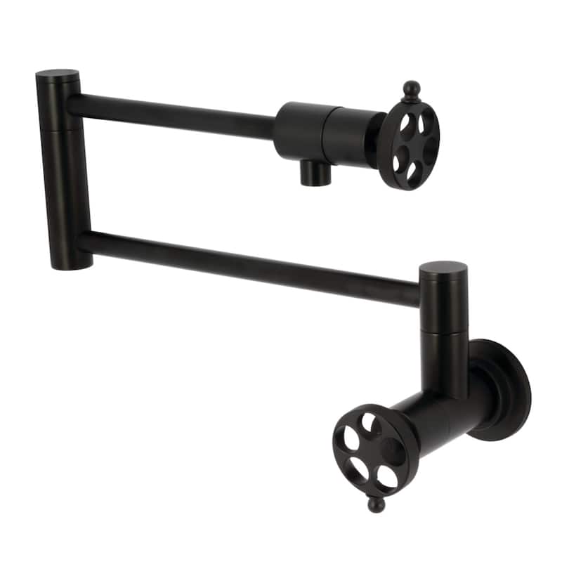 Wendell Two-Handle 1-Hole Wall Mount Pot Filler Faucet