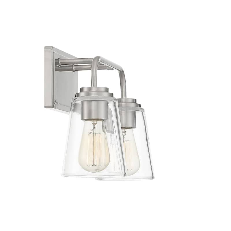 Meridian M80043 2 Light 15" Wide Bathroom Vanity Light with Tapered