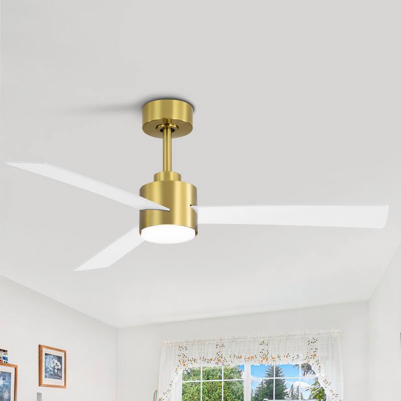 52-inches 3-Blade Ceiling Fan With Remote Downrod