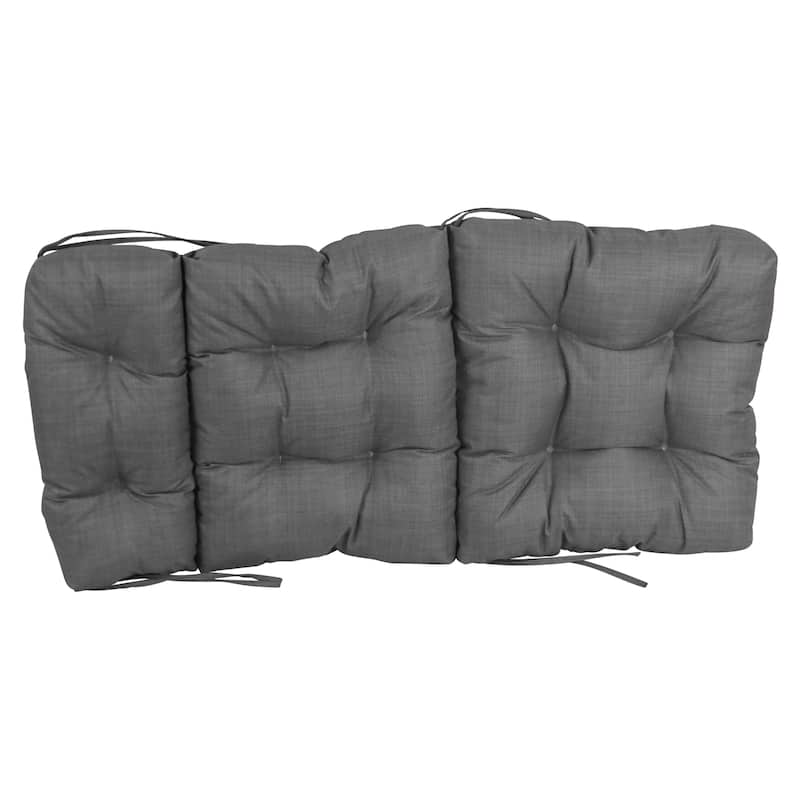 Multi-section Tufted Outdoor Seat/Back Chair Cushion (Multiple Sizes)