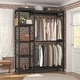 preview thumbnail 4 of 65, Bamboo Closet System Clothes Rack, Large Freestanding Garment Rack Clothing Rack for Hanging Clothes