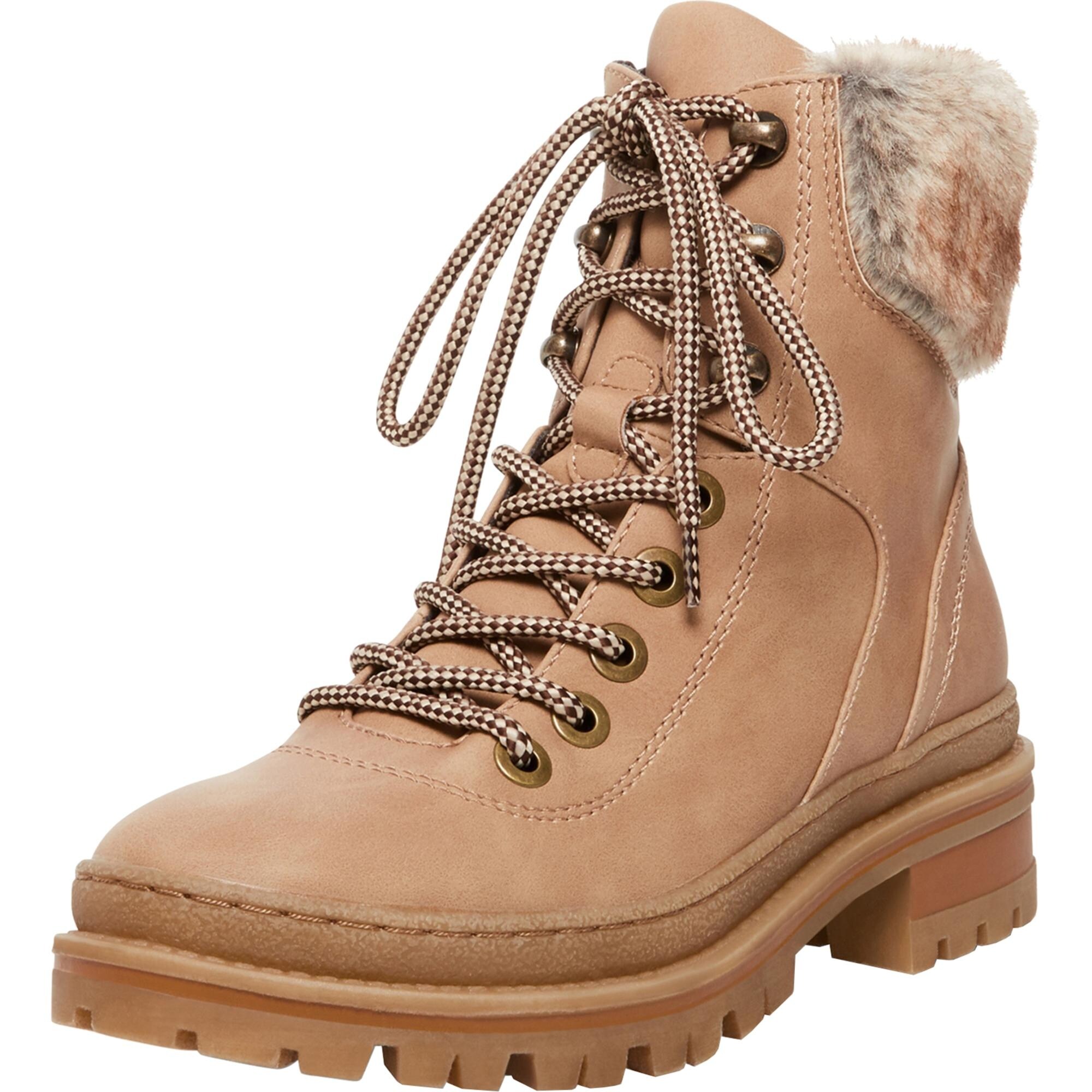 combat fur boots