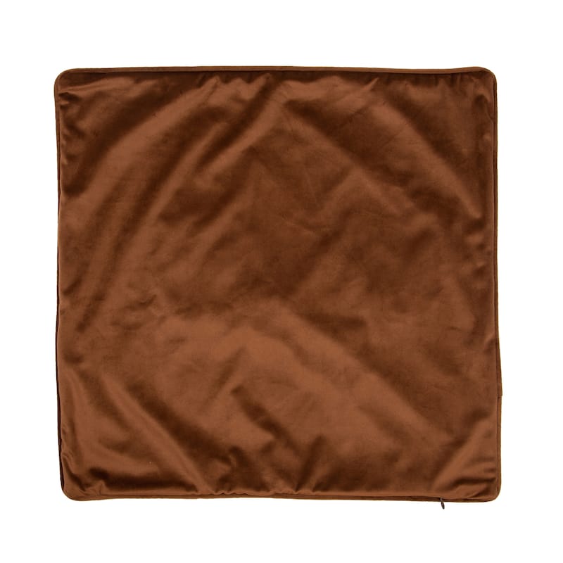 Glitzhome Fall Velvet Pillow Cover With Word Thankful Decor