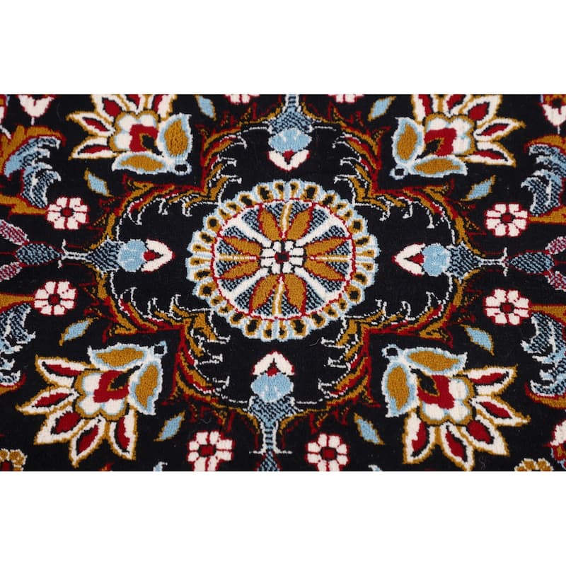 Animals Red Pictorial Kashan Turkish Area Rug Machine Made Carpet - 9'7" x 13'1"