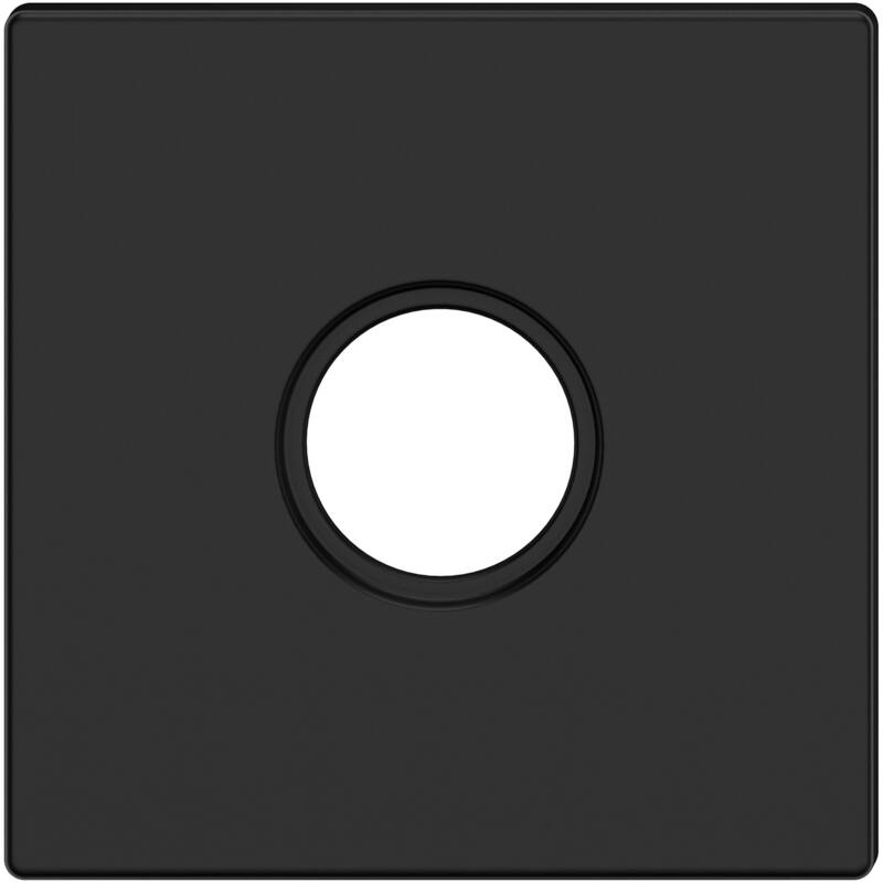 Baldwin Pair of Estate Rosettes for Privacy Functions - Satin Black