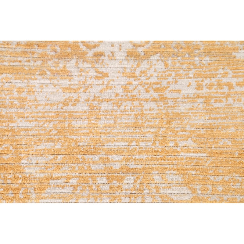 Stripe / Abstract Modern Accent Rug Handmade Wool Carpet - 2'8"x 4'10"
