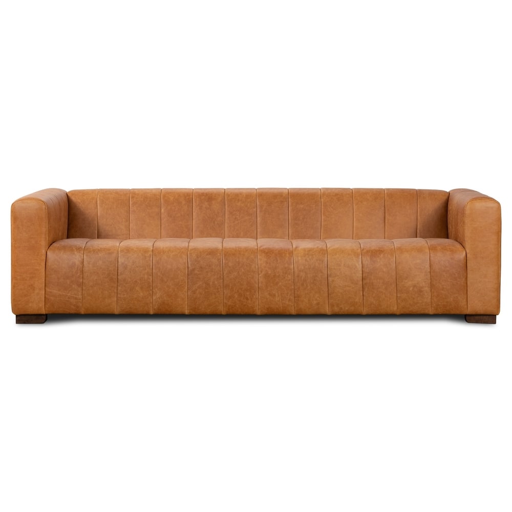Poly & Bark Canale Sofa - Full Grain Genuine Italian Leather