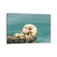 iCanvas "USA, California, San Luis Obispo. Sea otter waving." by Jaynes Gallery Framed - White - 18x26