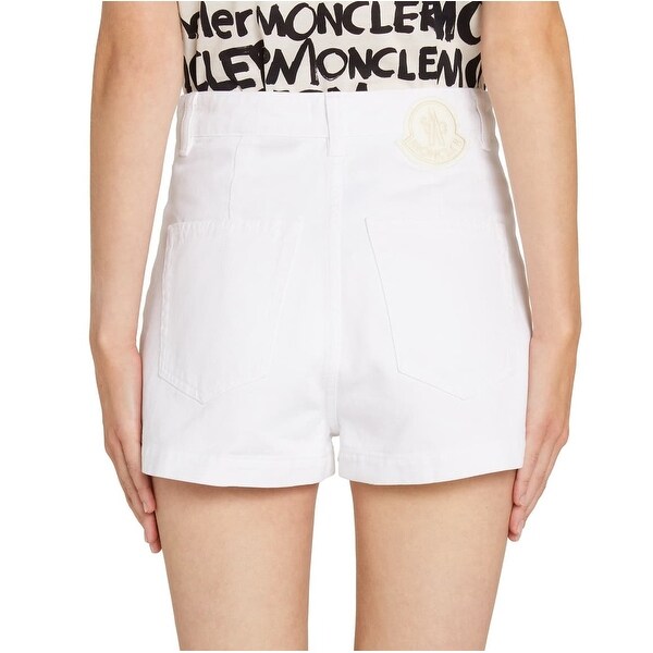 white moncler shorts