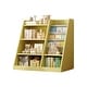 preview thumbnail 23 of 42, 4-Tier Kids Bookshelf with Storage Pockets,Toy Organizer Cabinet