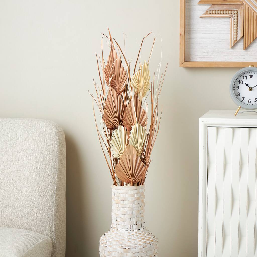 Brown Dried Plant Palm Leaf Home Decor Natural Foliage with Grass