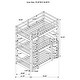preview thumbnail 2 of 7, Sandler Transitional Wood Triple Bunk Bed Cappuccino