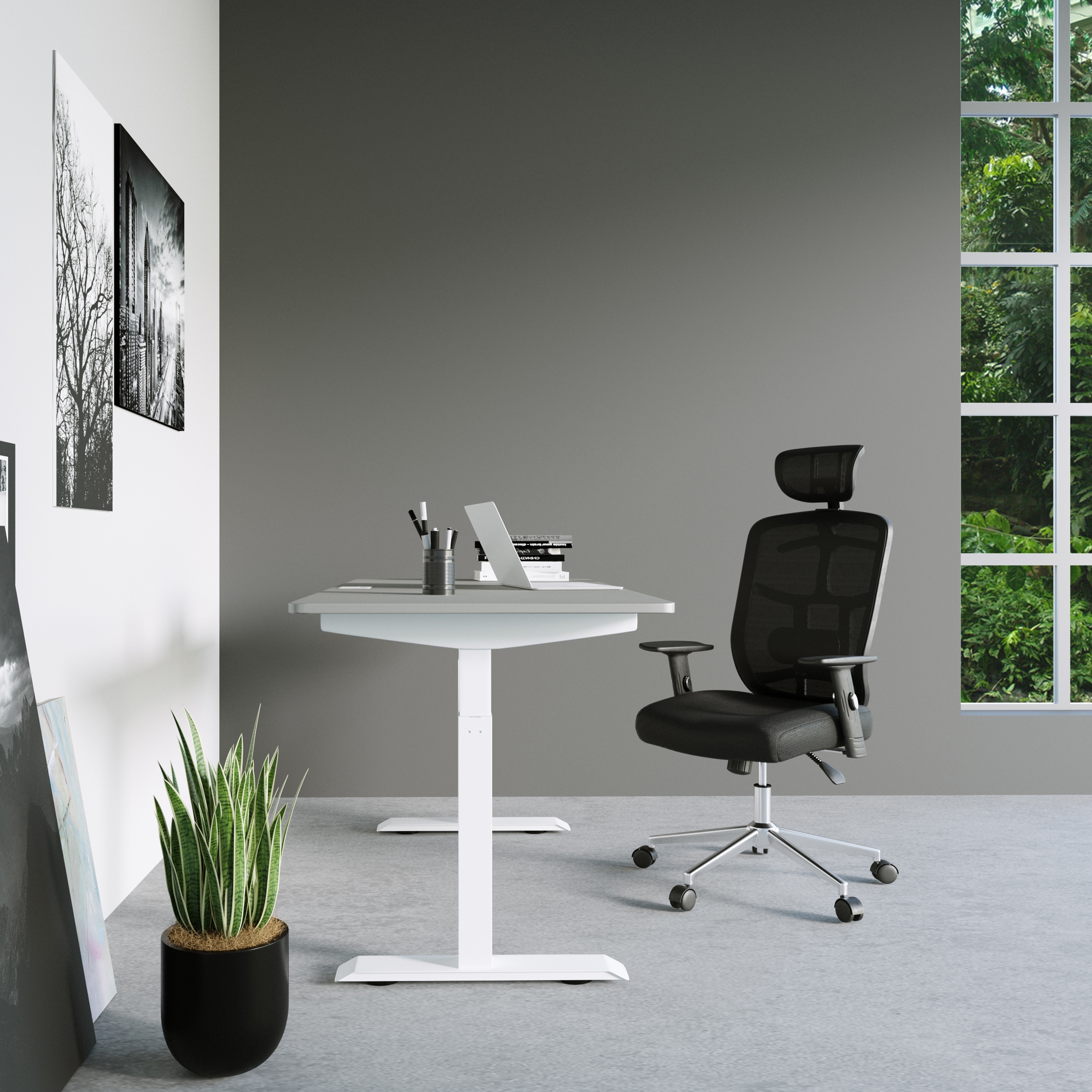 Pneumatic height best sale adjustable chair