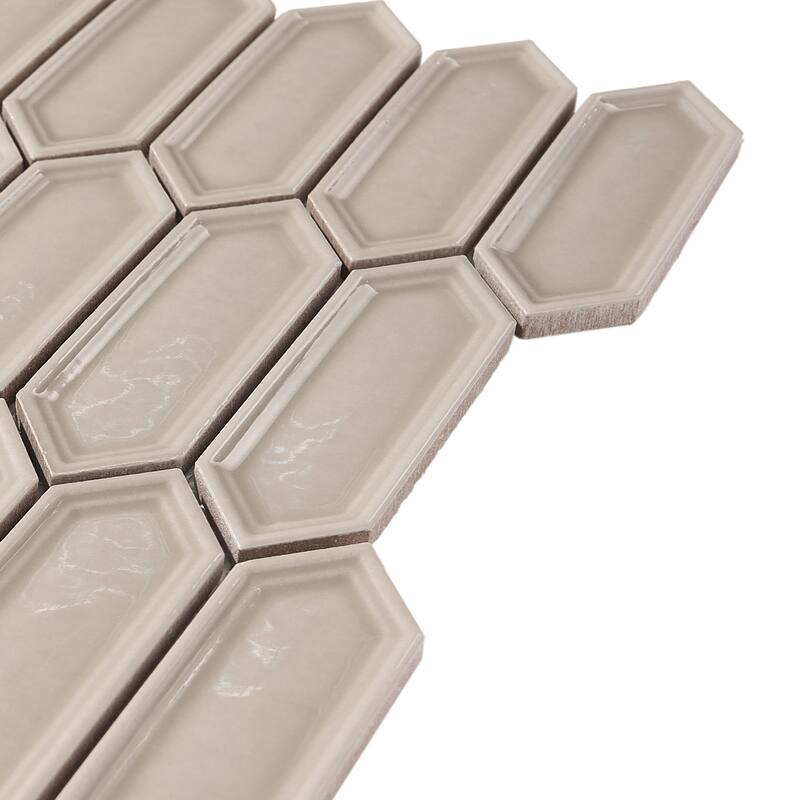 Forio 1.2" x 4.2" Picket Glossy Porcelain Mosaic Tile