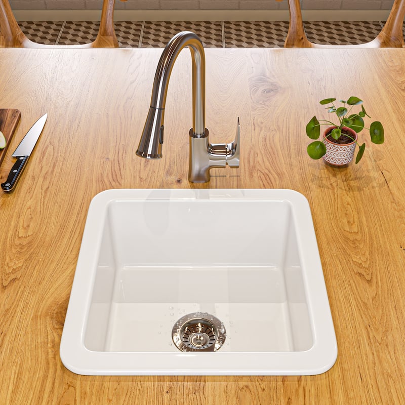 Brushed Nickel Square Gooseneck Pull Down Kitchen Faucet