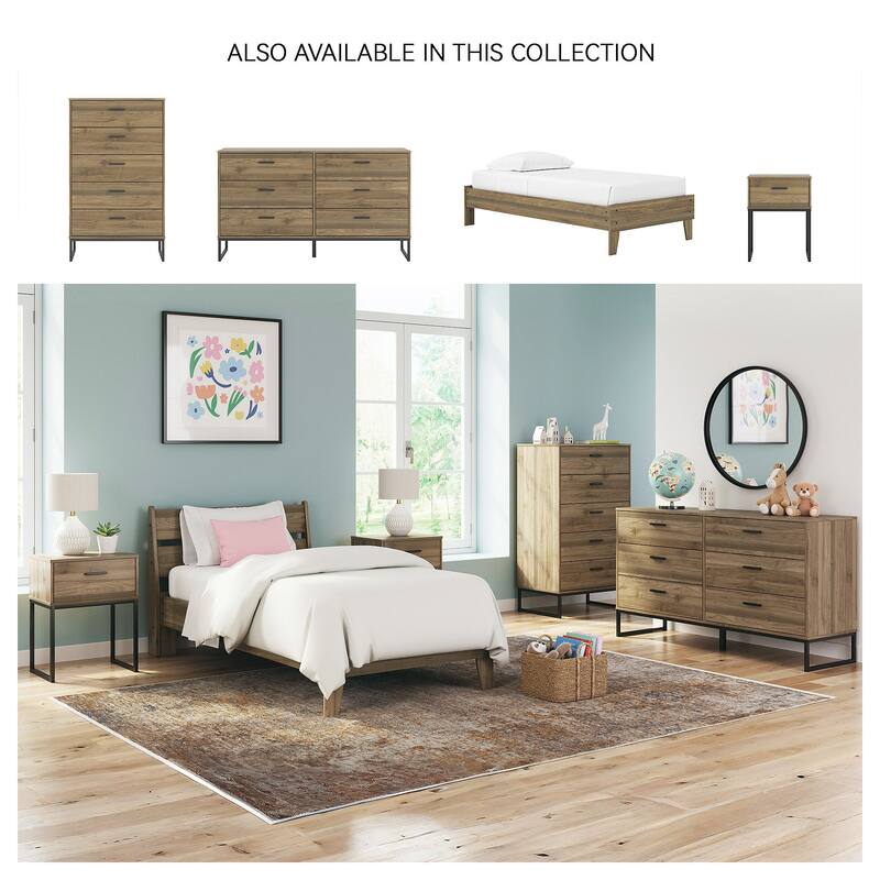 Signature Design by Ashley Deanlow Honey Platform Bed