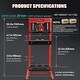 preview thumbnail 3 of 4, 20T Hydraulic H-Frame Garage Adjustable Shop Press with Pressure Gauge
