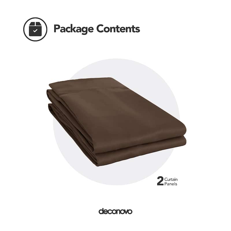 Deconovo Square Grommet Curtain Panel Pair(2 Panel)