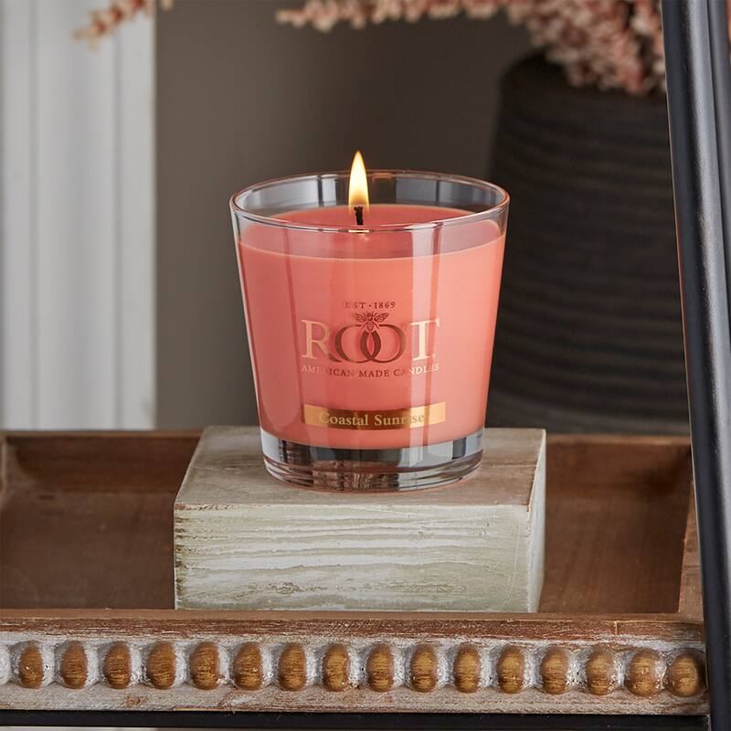 Root Candles Coastal Sunrise Scented 6.3 oz Small Veriglass Jar