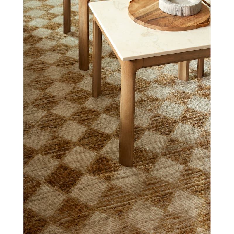 Galey Alix x Livabliss Myrtle Avenue V Vintage Checkerboard Area Rug