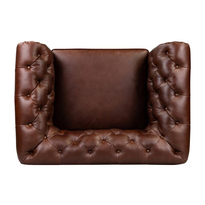 Poly & Bark Lyon Lounge Chair - Genuine Italian Leather