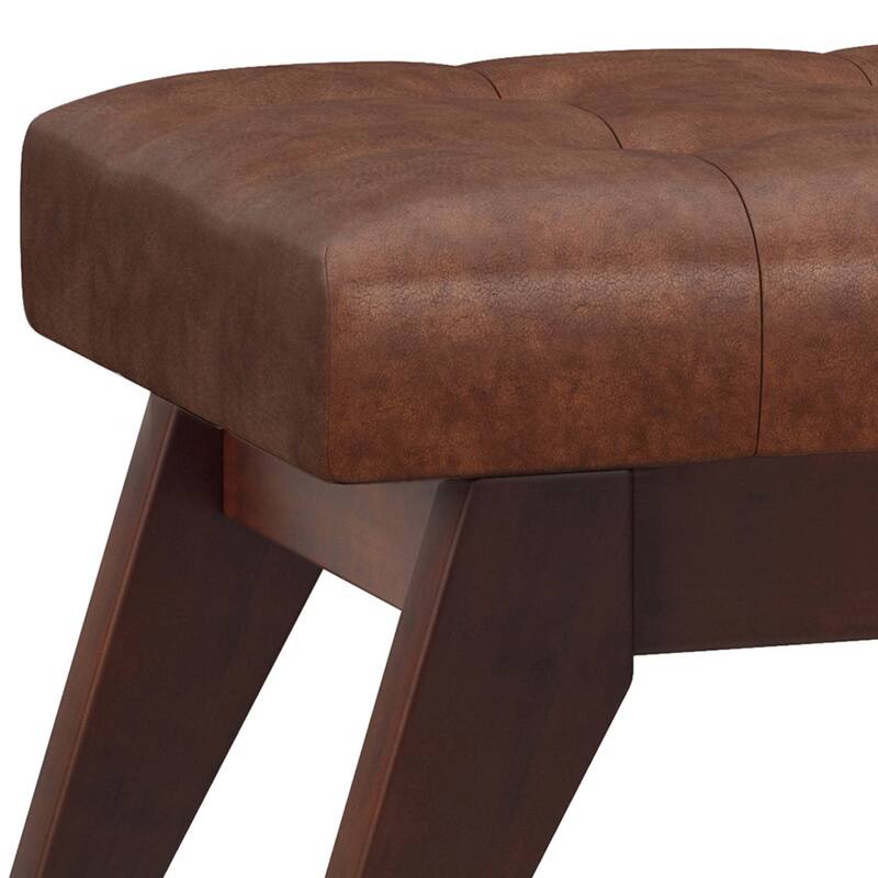 WYNDENHALL Tierney 40 inch Wide Mid Century Modern Rectangle Ottoman Bench