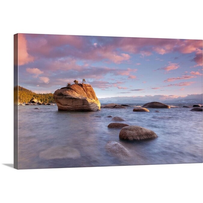 Shop Bonsai Rock Lake Tahoe Canvas Wall Art Overstock 21007594