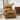 HULALA HOME Andreas Traditional Genuine Leather Storage Glider Chair with Nailhead Trims
