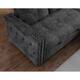 Morden Fort Velvet Reversible Sleeper Sectional Sofa L-Shape with big Storage