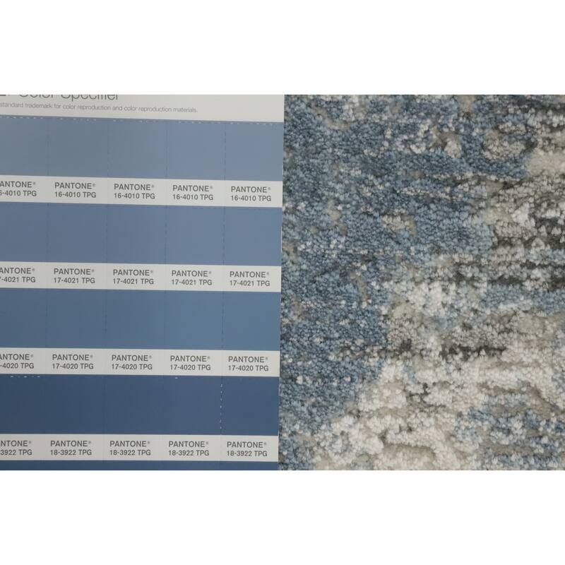 Machine Made Oriental Polyester Carpet Modern Abstract Beige & Ivories Abstract Area Rug - 7' 5'' X 5' 2''