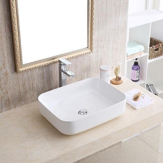 Karran Valera 20" Vitreous China Vessel Bathroom Sink in White