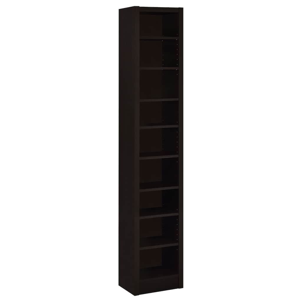 Eliam 71-inch 9-shelf Bookcase Cappuccino - 13.00" x 9.50" x 70.75"