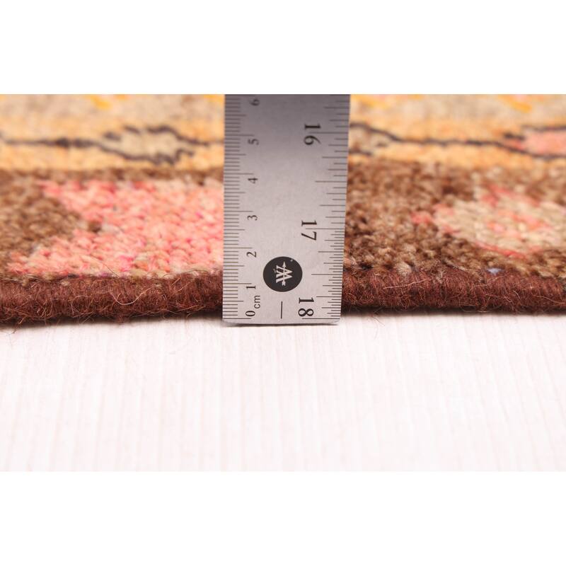 ECARPETGALLERY Hand-knotted Melis Vintage Red Wool Rug - 4'4 x 6'11