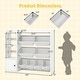 preview thumbnail 5 of 20, Costway Kids Toy Storage and Bookshelf, Wooden Bookcase with 4 Small - See Details