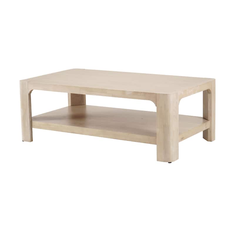 NPD Furniture Trevin Coffee Table with Open Shelf