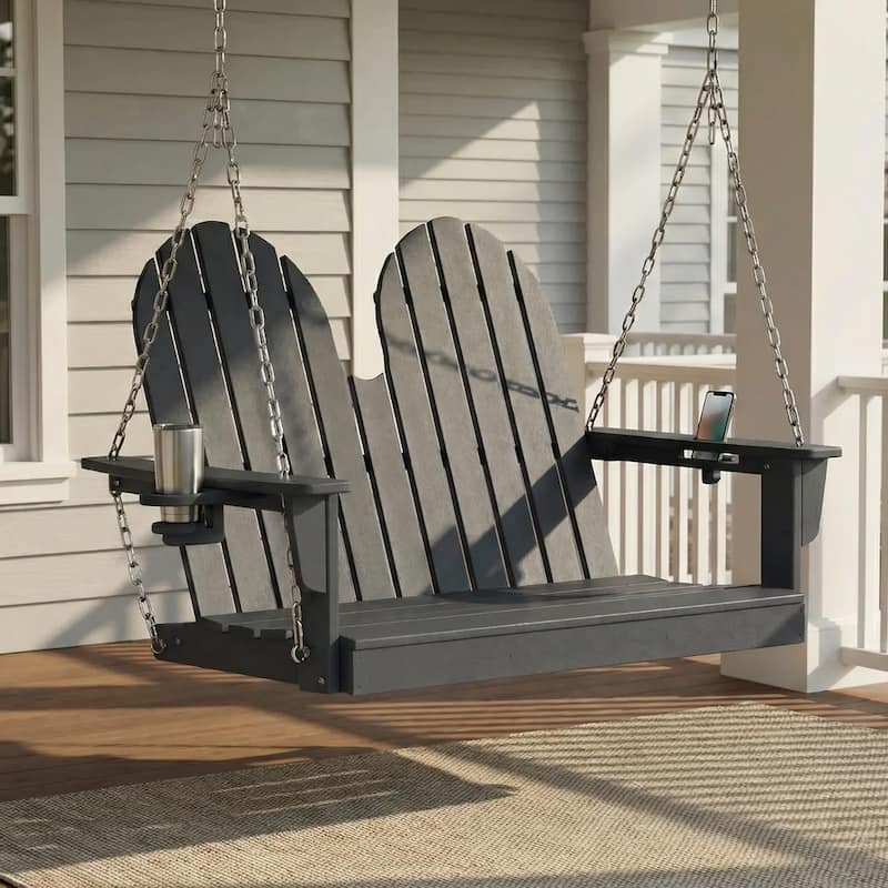 Hanniford Poly Adirondack 50 Inch Porch Swing
